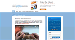 Desktop Screenshot of easyknittingdesign.com